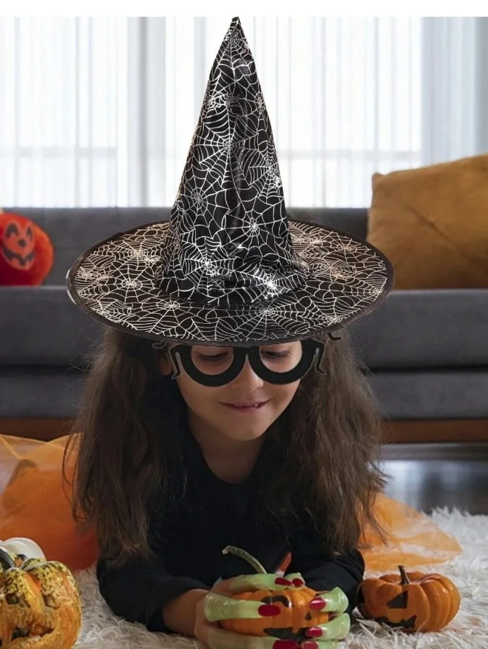 SPIDERWEB Witch Halloween Party Hat